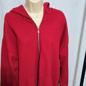 Red Zip-Up Hoodie